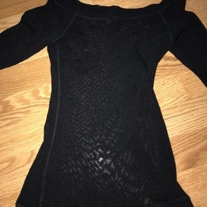 Sheer long sleeve top